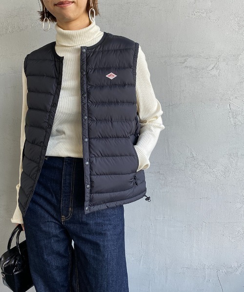 [DANTON/ダントン] インナーダウン クルーネックベスト
