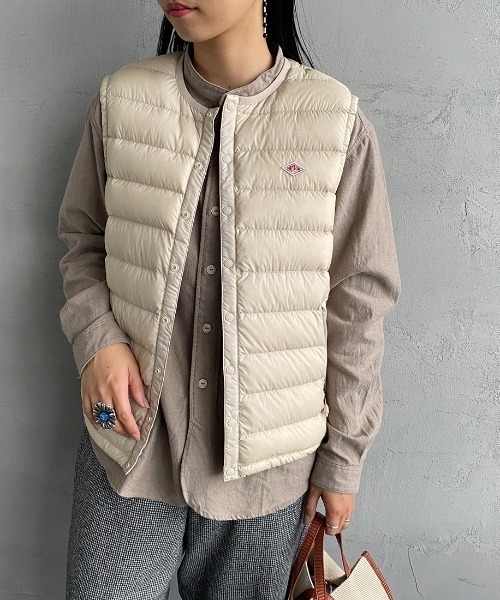 [DANTON/ダントン] インナーダウン クルーネックベスト