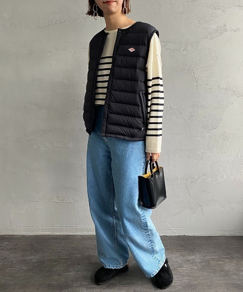 [DANTON/ダントン] インナーダウン クルーネックベスト