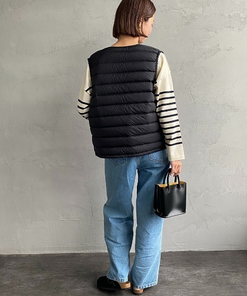 [DANTON/ダントン] インナーダウン クルーネックベスト