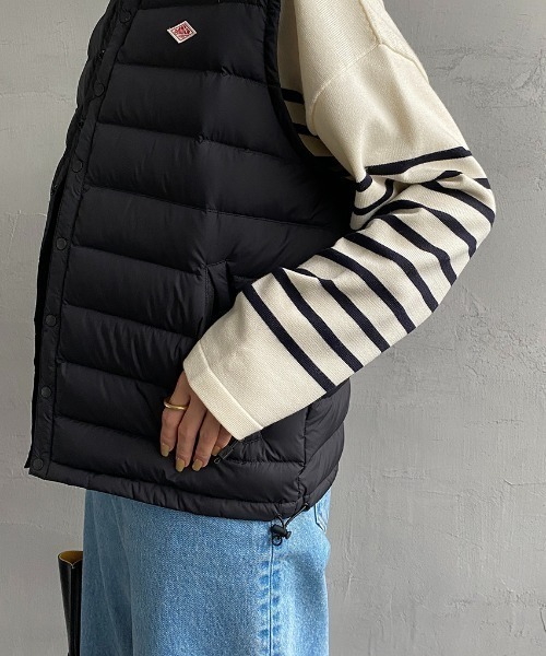 DANTON/ダントン] インナーダウン クルーネックベスト（ダウンベスト