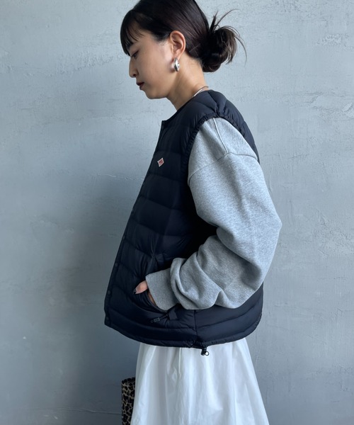 DANTON/ダントン] インナーダウン クルーネックベスト（ダウンベスト