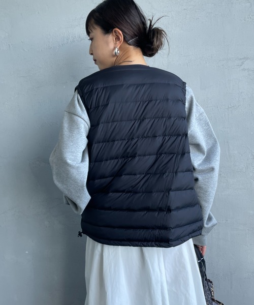 DANTON/ダントン] インナーダウン クルーネックベスト（ダウンベスト