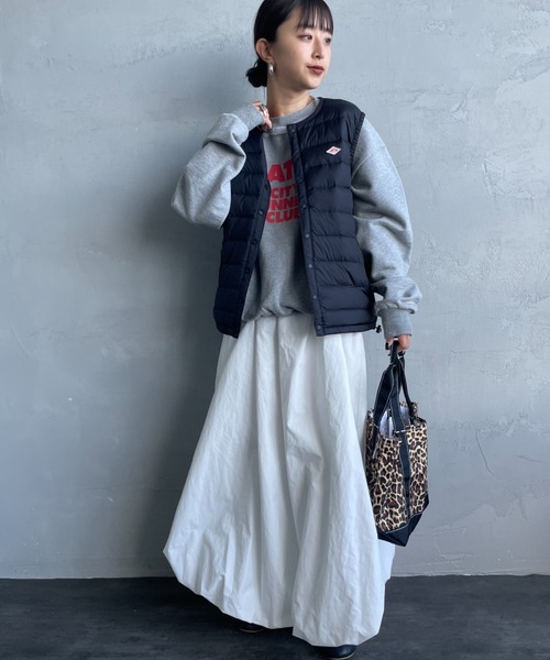 DANTON/ダントン] インナーダウン クルーネックベスト（ダウンベスト