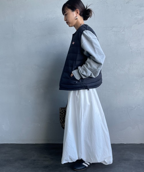 DANTON/ダントン] インナーダウン クルーネックベスト（ダウンベスト