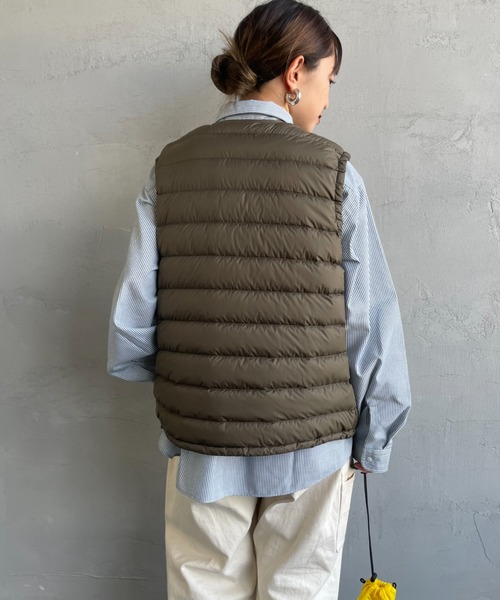 DANTON/ダントン] インナーダウン クルーネックベスト（ダウンベスト
