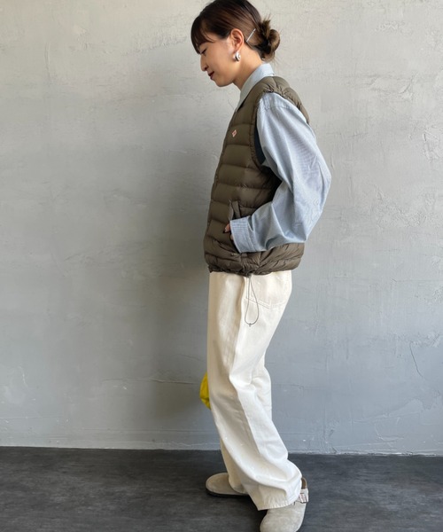 DANTON/ダントン] インナーダウン クルーネックベスト（ダウンベスト