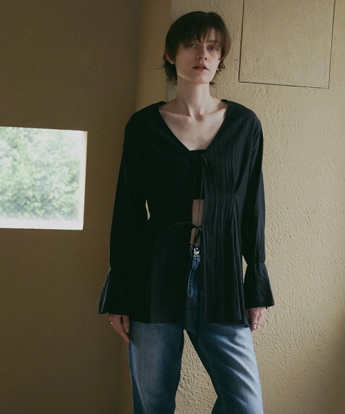 セール】SHEER WASHER BLOUSE（シャツ/ブラウス）｜MANOF（マノフ）の