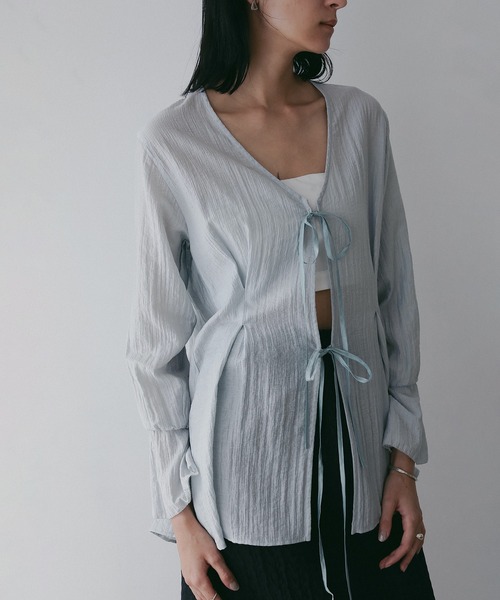 セール】SHEER WASHER BLOUSE（シャツ/ブラウス）｜MANOF（マノフ）の