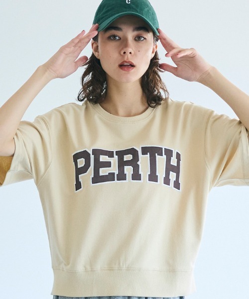 coca(coca)(コカ)の「ロゴショートTシャツ(Tシャツ/カットソー・レディース・グレー/ベージュ/イエロー/ネイビー・S/M/L)」の15枚目の写真