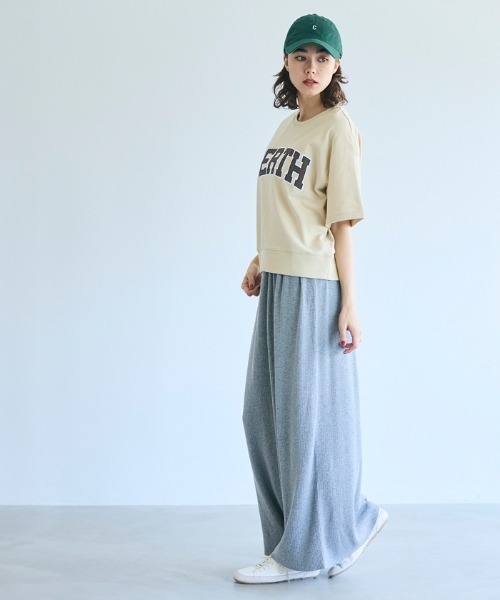 coca(coca)(コカ)の「ロゴショートTシャツ(Tシャツ/カットソー・レディース・グレー/ベージュ/イエロー/ネイビー・S/M/L)」の16枚目の写真
