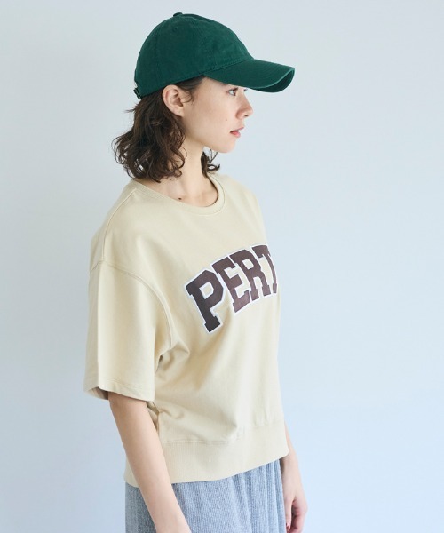 coca(coca)(コカ)の「ロゴショートTシャツ(Tシャツ/カットソー・レディース・グレー/ベージュ/イエロー/ネイビー・S/M/L)」の17枚目の写真