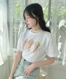 F i.n.t | トリプルアイスクリームプリントTシャツ/SweetsCollection(Tシャツ/カットソー)