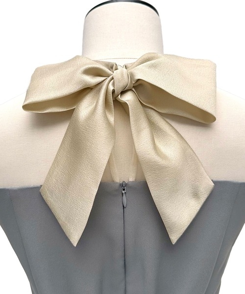 RUIRUE BOUTIQUE（ルイルエブティック）の「オケージョンドレス 結婚式 ストレッチ ｜ ボレロ ＆ フリル ワンピ セットアップ ｜ 二次会 披露宴 美脚 ワンピース オケージョン お呼ばれ パーティードレス（ドレス・レディース・アッシュグレー/ブラック/ホワイト×ブラック・S/M/L/LL）」の19枚目の写真