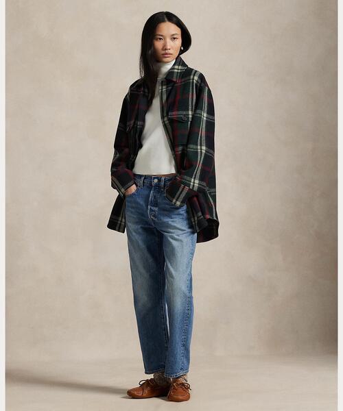 POLO RALPH LAUREN（ポロ ラルフ ローレン）の「チェック ウールブレンド ツイル シャツ ジャケット（カバーオール・レディース・マルチ・XS/M/S）」の2枚目の写真