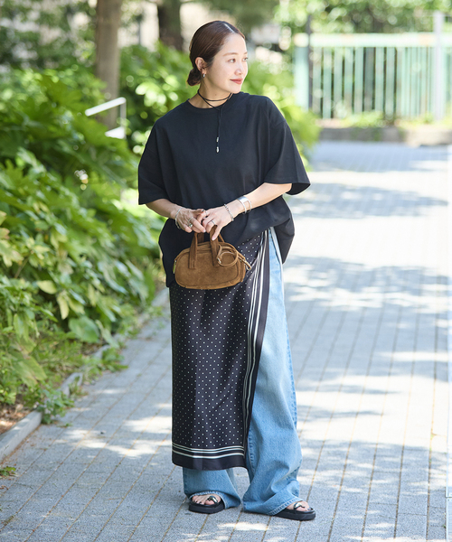 JOURNAL STANDARD（ジャーナルスタンダード）の「《追加5》タックスウェットTシャツ（Tシャツ/カットソー・レディース・パープル系その他/ホワイト/ブラウン系その他/ブラック・FREE）」の16枚目の写真