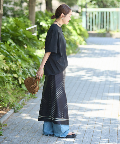 JOURNAL STANDARD（ジャーナルスタンダード）の「《追加5》タックスウェットTシャツ（Tシャツ/カットソー・レディース・パープル系その他/ホワイト/ブラウン系その他/ブラック・FREE）」の17枚目の写真
