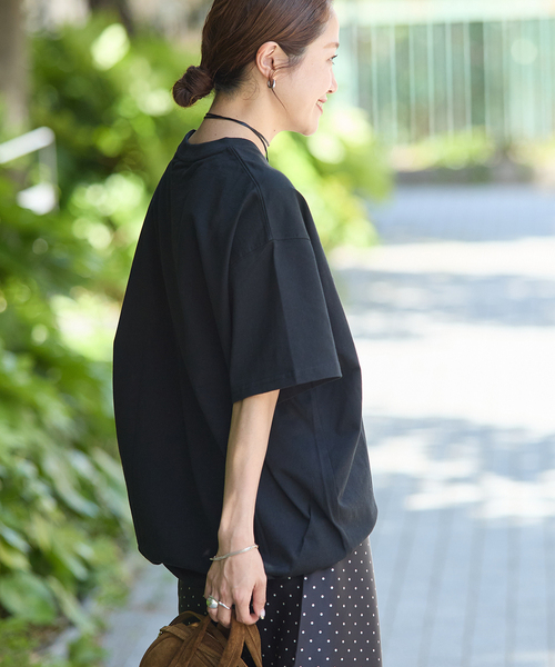 JOURNAL STANDARD（ジャーナルスタンダード）の「《追加5》タックスウェットTシャツ（Tシャツ/カットソー・レディース・パープル系その他/ホワイト/ブラウン系その他/ブラック・FREE）」の22枚目の写真