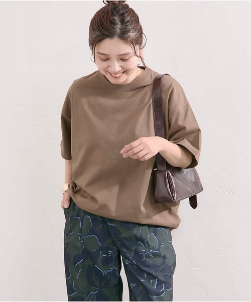 JOURNAL STANDARD（ジャーナルスタンダード）の「《追加5》タックスウェットTシャツ（Tシャツ/カットソー・レディース・パープル系その他/ホワイト/ブラウン系その他/ブラック・FREE）」の6枚目の写真