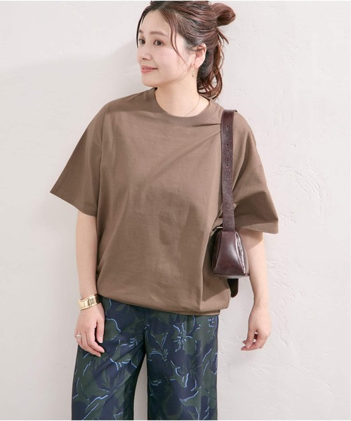 JOURNAL STANDARD（ジャーナルスタンダード）の「《追加5》タックスウェットTシャツ（Tシャツ/カットソー・レディース・パープル系その他/ホワイト/ブラウン系その他/ブラック・FREE）」の7枚目の写真