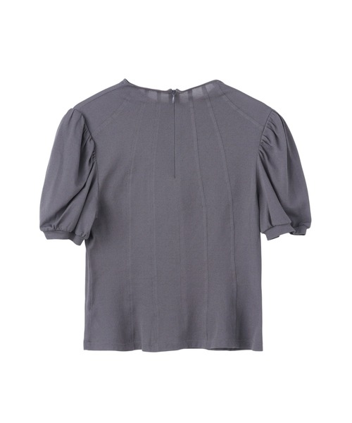 JOHN LAWRENCE SULLIVAN(ジョンローレンスサリバン)の「COTTON JERSEY PUFF SLEEVE T-SHIRT(Tシャツ/カットソー・レディース・ブラウン/ブラック/グレー・ONE SIZE)」の4枚目の写真