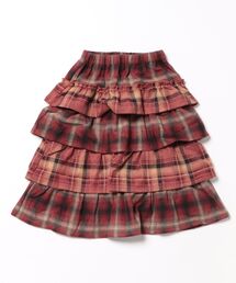 TARKER（ターカー）の「【ジュニアあり】チェック柄ティアードロングスカート（スカート）」