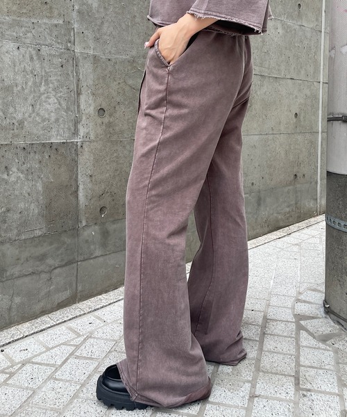 ROGER AND RAW(ロジャーアンドロウ)の「ソフトフレアスウェットパンツ(スウェットパンツ・レディース・ネイビー/カーキ/ブラウン/スミクロ・FREE)」の15枚目の写真