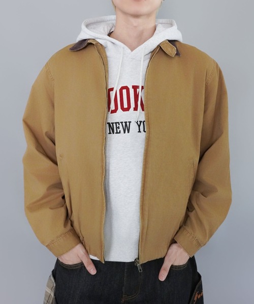 短丈ツイルスウィングジャケット/チェック/ユニセックス（その他