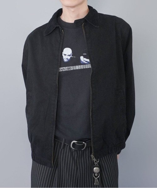 短丈ツイルスウィングジャケット/チェック/ユニセックス（その他