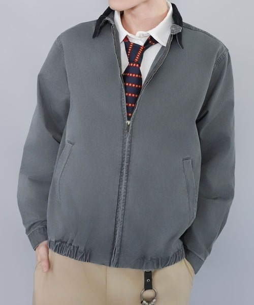 短丈ツイルスウィングジャケット/チェック/ユニセックス（その他