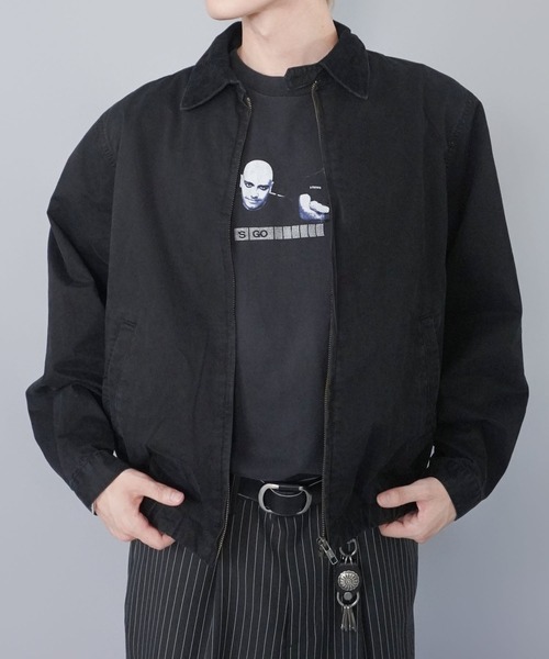 短丈ツイルスウィングジャケット/チェック/ユニセックス（その他