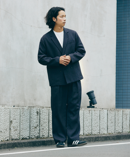 JOURNAL STANDARD relume(ジャーナルスタンダード レリューム)の「バスケット ”ウォッシャブル” ダブルブレスト ジャケット(その他アウター・メンズ・ブラウン/ブラックミックス/ブラック・LARGE/MEDIUM)」の21枚目の写真