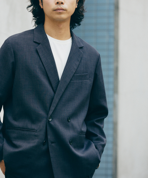 JOURNAL STANDARD relume(ジャーナルスタンダード レリューム)の「バスケット ”ウォッシャブル” ダブルブレスト ジャケット(その他アウター・メンズ・ブラウン/ブラックミックス/ブラック・LARGE/MEDIUM)」の15枚目の写真