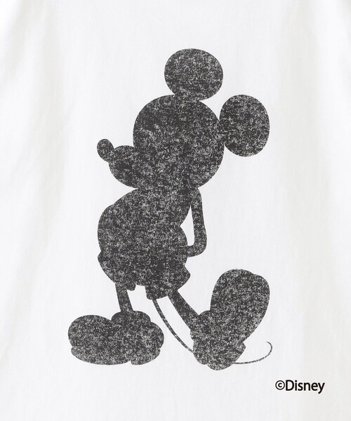 LOVELESS(ラブレス)の「【ミッキーマウス / LOVELESS限定】プリントTシャツ(フロントシルエットスタイル)(Tシャツ/カットソー・レディース・ブラック/ホワイト・S)」の10枚目の写真