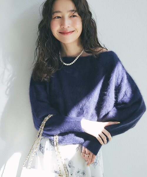 セール】【miki監修・最強モテニット】ヘアリーウールカシミヤ混