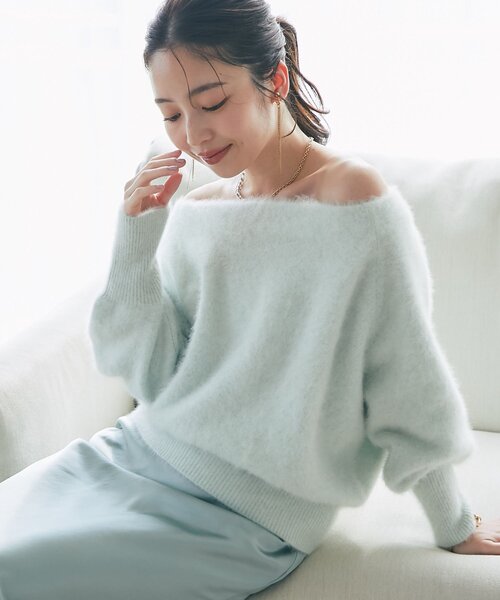 セール】【miki監修・最強モテニット】ヘアリーウールカシミヤ混