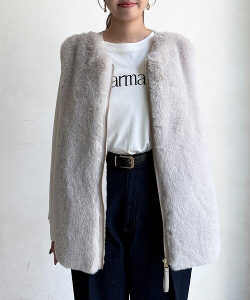 セール】ムートン×ファーベスト（ベスト）｜Chez toi（シェトワ）の