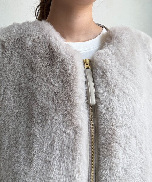 ムートン×ファーベスト（ベスト）｜Chez toi（シェトワ）の