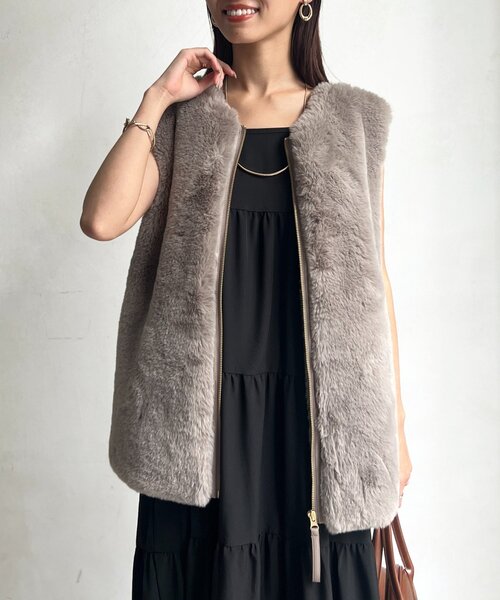 ムートン×ファーベスト（ベスト）｜Chez toi（シェトワ）の
