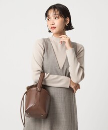 green label relaxing（グリーンレーベルリラクシング）の「ラメ リブ ボトルネック ニット プルオーバー ウォッシャブル（ニット/セーター）」