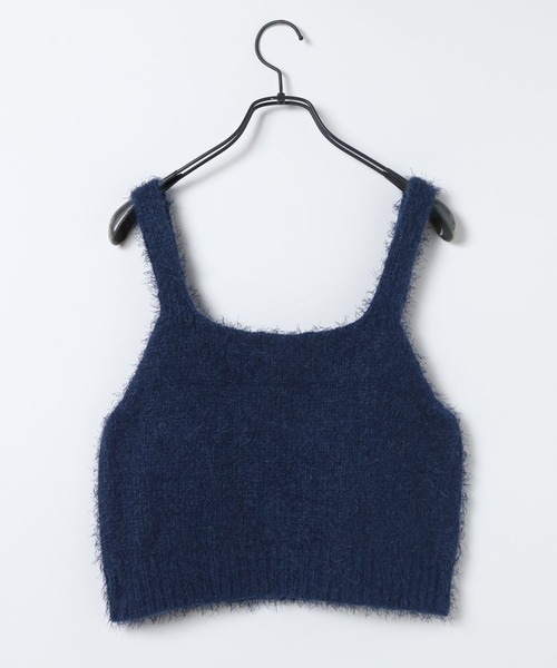 JEANASIS（ジーナシス）の「3GフェザーMIXニットNS/592554（ニット/セーター・レディース・ネイビー/チャコールグレー/グレー・FREE）」の13枚目の写真