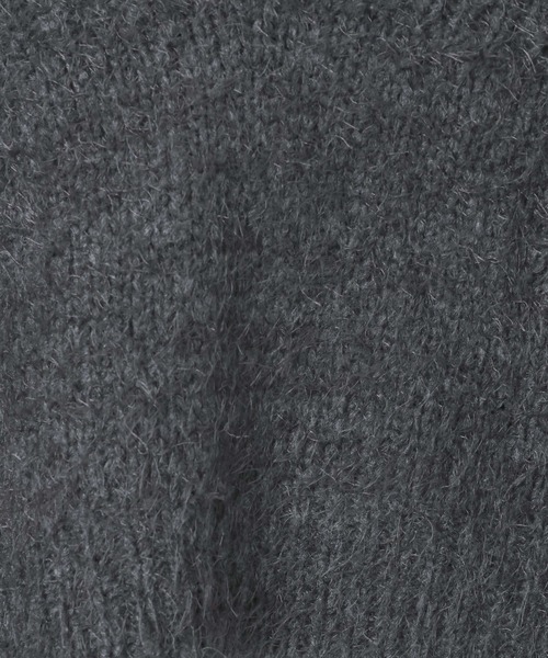 JEANASIS（ジーナシス）の「3GフェザーMIXニットNS/592554（ニット/セーター・レディース・ネイビー/チャコールグレー/グレー・FREE）」の5枚目の写真