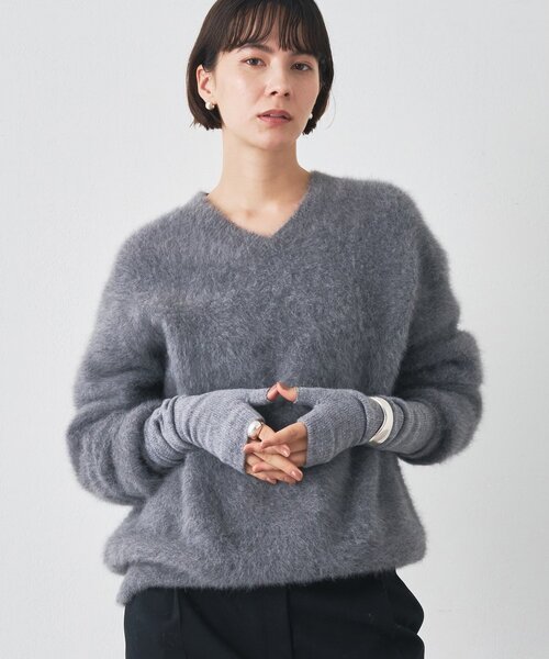 ファーVプルオーバー（ニット/セーター）｜Whim Gazette（ウィム