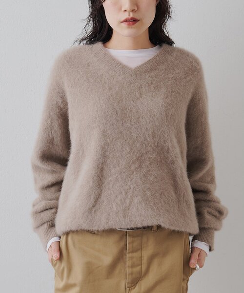 ウィムガゼット whim gazette ラクーン100%ファーシャギーニット ウィムガゼット whim gazette ラクーン100%ファーシャギーニット Whim