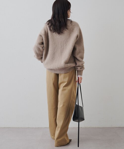 ウィムガゼット whim gazette ラクーン100%ファーシャギーニット Whim