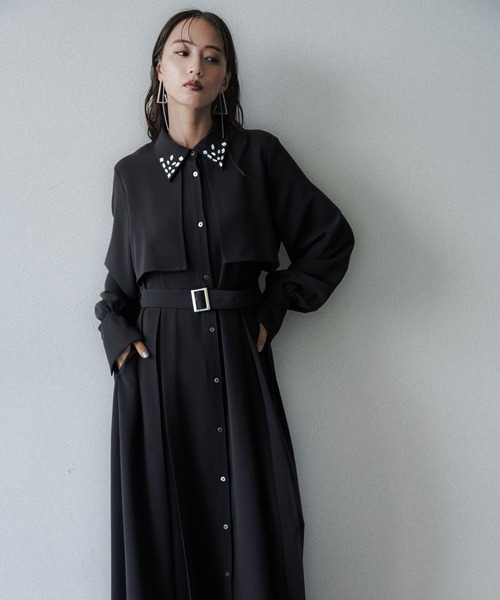 【新品レベル】HARE ハレ 切り替え ワンピース コート仕立て 黒 楽天市場】アソートプリーツワンピース HARE ハレ ワンピース