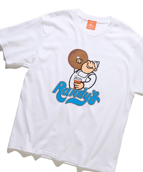 FREAK'S STORE(フリークスストア)の「RANDY'S DONUTS/ランディーズドーナツ RANDYS BOY BLUE TEE/ ランディーズボーイ ブルーTシャツ(Tシャツ/カットソー・メンズ・ホワイト/チャコールグレー・X-LARGE/LARGE/MEDIUM/XX-LARGE)」の4枚目の写真
