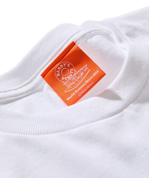 FREAK'S STORE(フリークスストア)の「RANDY'S DONUTS/ランディーズドーナツ RANDYS BOY BLUE TEE/ ランディーズボーイ ブルーTシャツ(Tシャツ/カットソー・メンズ・ホワイト/チャコールグレー・X-LARGE/LARGE/MEDIUM/XX-LARGE)」の6枚目の写真
