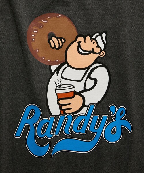 FREAK'S STORE(フリークスストア)の「RANDY'S DONUTS/ランディーズドーナツ RANDYS BOY BLUE TEE/ ランディーズボーイ ブルーTシャツ(Tシャツ/カットソー・メンズ・ホワイト/チャコールグレー・X-LARGE/LARGE/MEDIUM/XX-LARGE)」の15枚目の写真