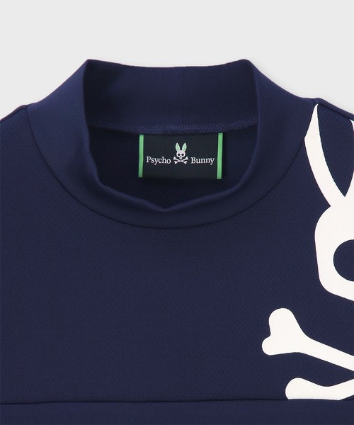 Psycho Bunny（サイコバニー）の「[GOLF]ラインスリーブロゴ モックネックＴシャツ（Tシャツ/カットソー・メンズ・ブラック/ネイビー/ホワイト・X-LARGE/LARGE/XX-LARGE/MEDIUM）」の17枚目の写真